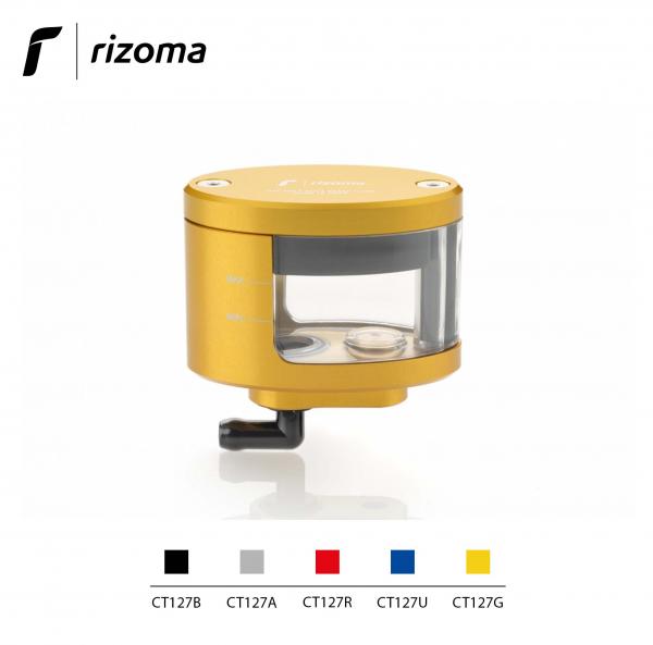 Rizoma oil fluid reservoir for master cylinder with window gold color