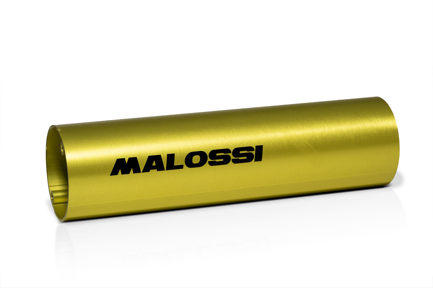 Malossi Silencer pipe with external D.60 in aluminium yellow anodised