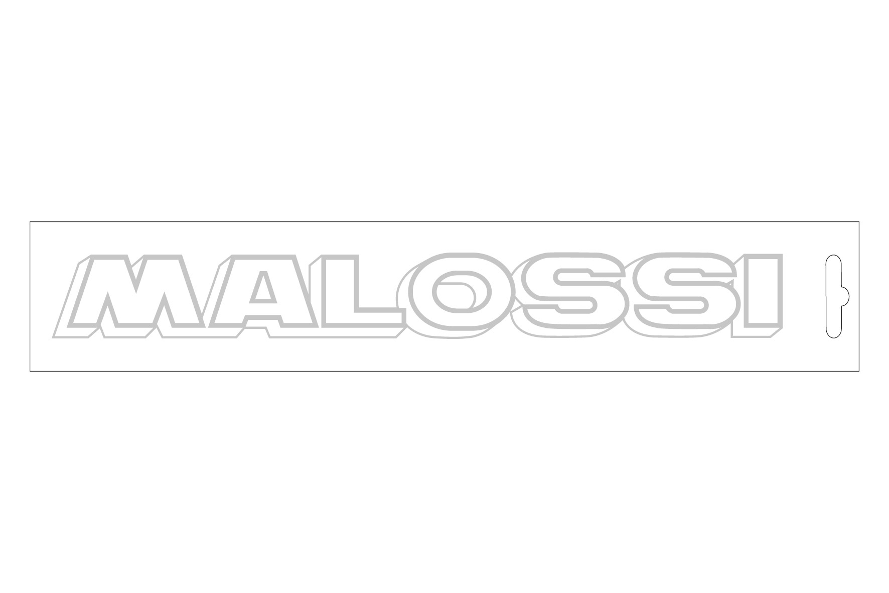 Malossi Chromes Malossi sticker - 22 cm