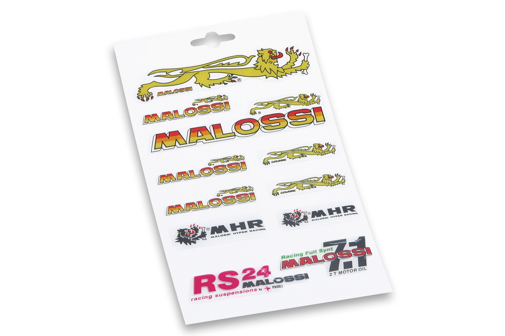 Malossi FOLDER of PVC MATCHED STICKERS 13,3x23,3 cm