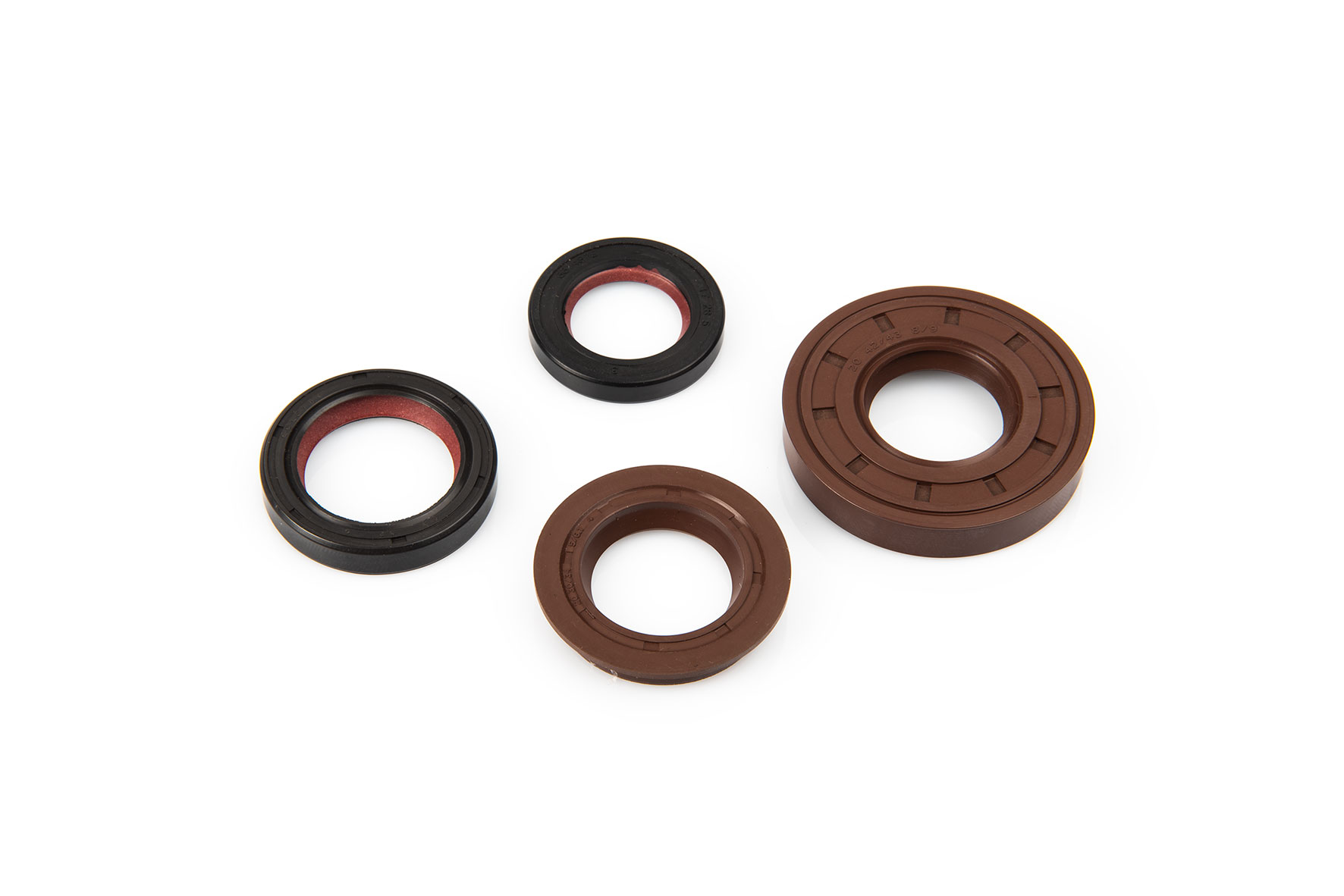 Malossi FKM / PTFE oil seal set for overhaul for Minarelli - Yamaha scooter and Quad 2T 50 cc