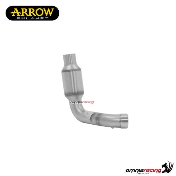 Arrow steel racing decatalyzed central mid pipe NOT homologated for Ducati Scrambler 1100 2018>