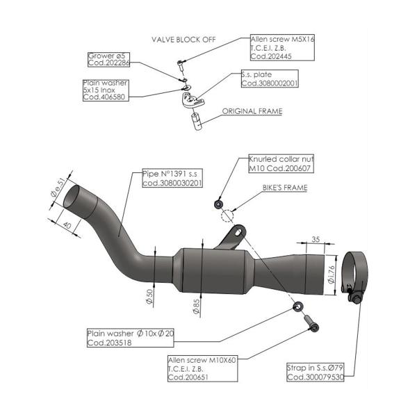 Leovince steel dekat racing link pipe Kawasaki ZX10R Ninja 2021-2024