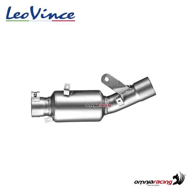 Leovince steel dekat racing link pipe Kawasaki ZX6R Ninja 2009-2016