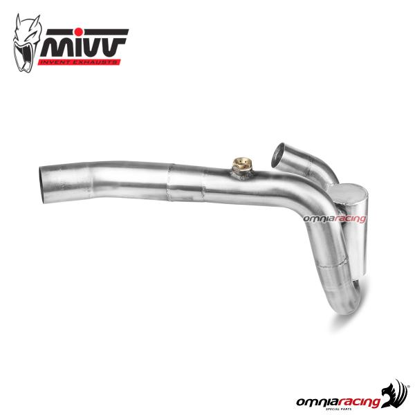 Mivv collettore elimina catalizzatore acciaio tubo No Kat per Honda CRF450 2021>