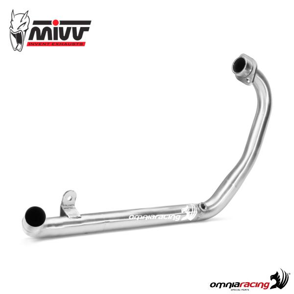 Mivv collettore racing in acciaio per Kawasaki Ninja 125 / Z125 2019>2022