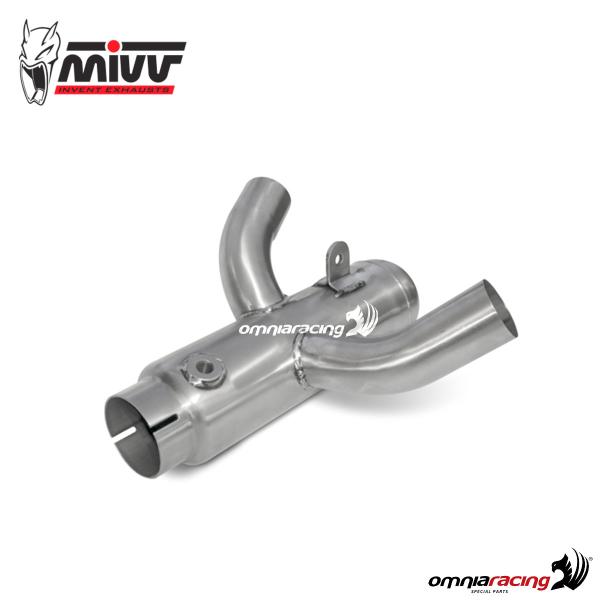 Mivv tube no kat steel racing link pipe for Suzuki GSXR1000 2007>2008