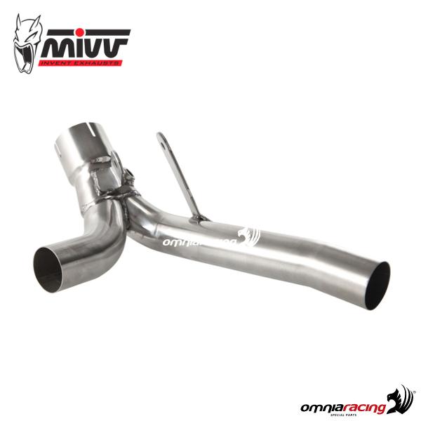 Mivv tube no kat steel racing link pipe for Suzuki GSXR1000 K9 2009>2011