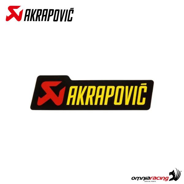 Akrapovic spare part exhaust heat resistant adhesive color stickers 53x180mm