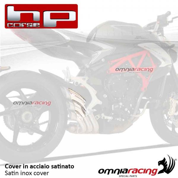 HPCORSE inox mini cover for exhaust slip-on HYDRO-TRE MV AGUSTA BRUTALE/DRAGSTER 800