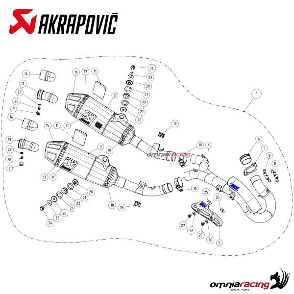 Escape Akrapovic Full System Honda CRF 450 R 2017-2019 – All2bikes Cascos