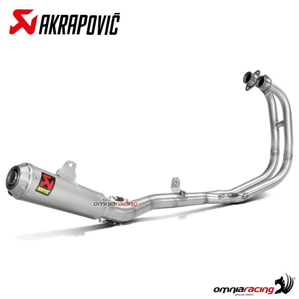Scarico completo Akrapovic acciaio racing Yamaha MT03 2016-2018