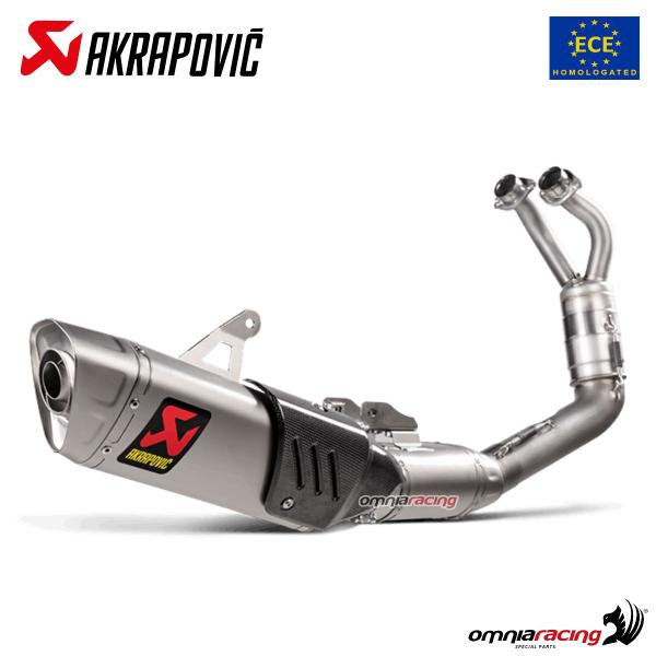 Scarico completo Akrapovic omologato titanio Yamaha R7 2022-2024