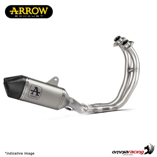 Full exhaust system Arrow Veloce titanium slip-on racing for Kawasaki Ninja 650 2024