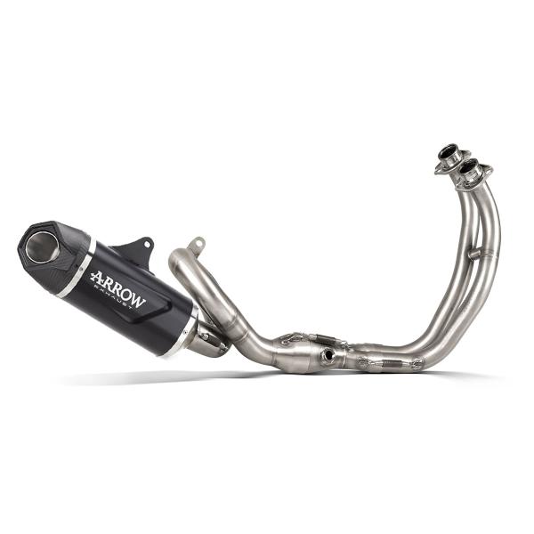 Full exhaust system Arrow Veloce black aluminum racing Kawasaki Z650 2024