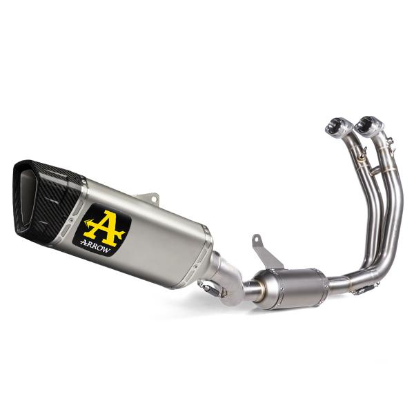 Full exhaust system Arrow Pista titanium slip-on racing Aprilia RS457 2024