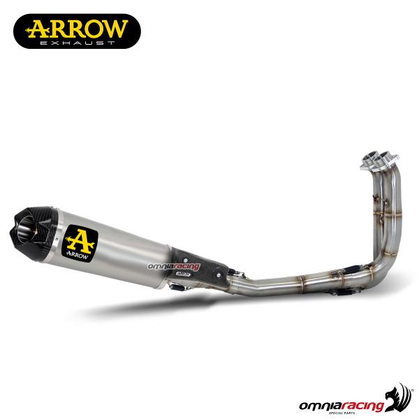 Scarico completo Arrow Competition Works racing in titanio/acciaio per Kawasaki Ninja 400 2023>