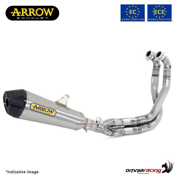 Arrow full system exhaust approved in steel for Kawasaki Z650 2017>2020