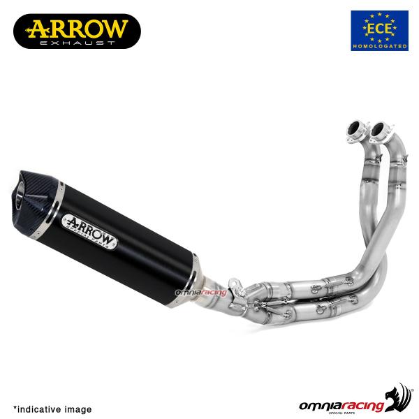 Arrow full system exhaust approved in dark aluminum for Kawasaki Z650 2017>2020