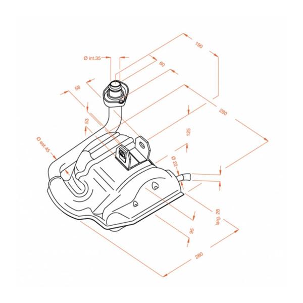 Scarico completo Leovince SitoPlus racing acciaio Vespa 125 T5