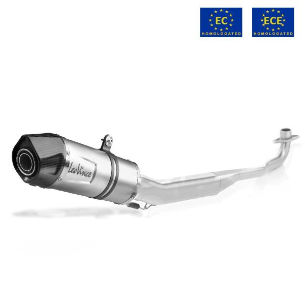 Leovince LV ONE EVO complete exhaust steel approved Vespa GTS125 2017-2020