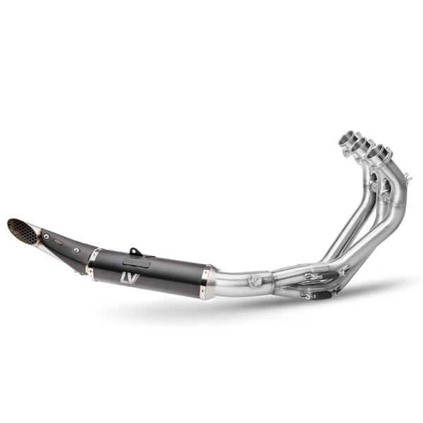 Leovince LV RACE complete exhaust black steel racing Yamaha Tracer 9 2021-2024