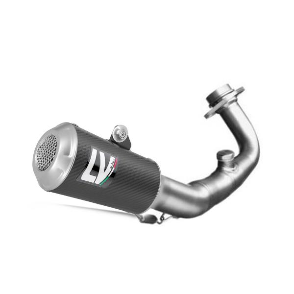 Leovince LV10 complete exhaust carbon racing Honda CB125R Neo Sports Cafe 2018-2020