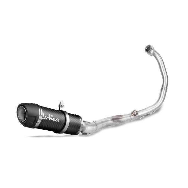 Leovince GP Corsa EVO complete exhaust carbon racing Aprilia SR GT 200/Sport 2022-2024