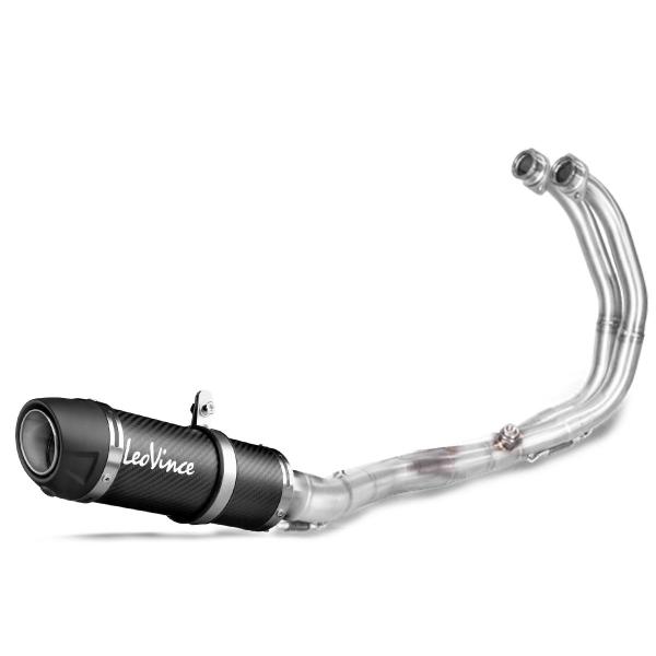 Leovince GP Corsa EVO complete exhaust carbon racing Yamaha R3 2019-2020