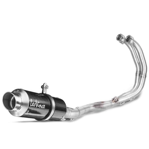 Leovince GP Corsa complete exhaust carbon racing Yamaha R3 2019-2020