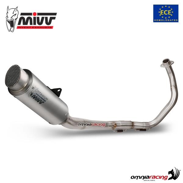 Full exhaust system titanium Mivv GP PRO high homologated for Honda CB125R 2018>2020