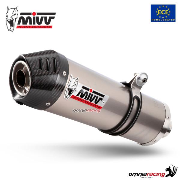 MIVV Oval full system exhaust in titanium homologated for Suzuki DL650 Vstrom 2017>