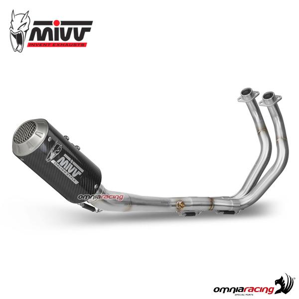 MIVV MK3 impianto di scarico completo in fibra di carbonio racing per Yamaha MT07 2021>