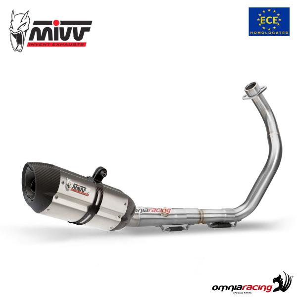 MIVV SUONO full exhaust system homologated inox for Honda CBR125R 2011>2016