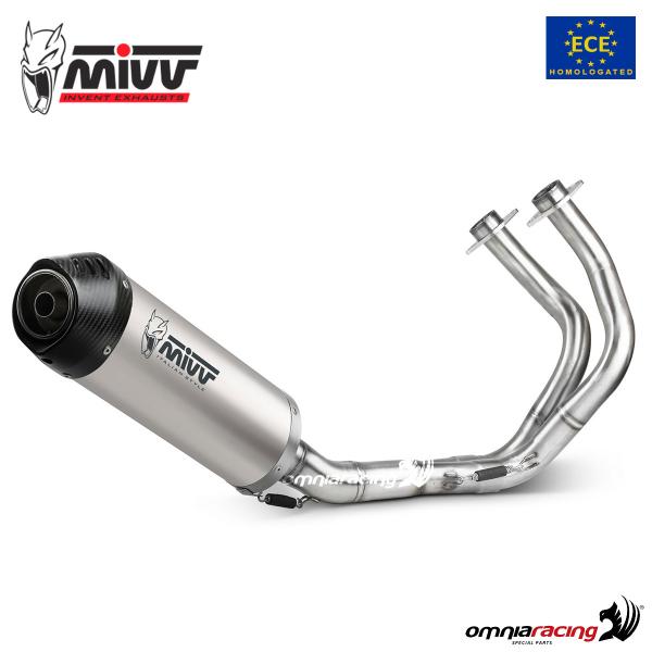 MIVV Oval full exhaust system in titanium homologated for Kawasaki Ninja 650 2017>