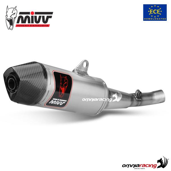 MIVV OVAL impianto di scarico completo omologato 1x1 in acciaio per HONDA CREF250R 2011>2012