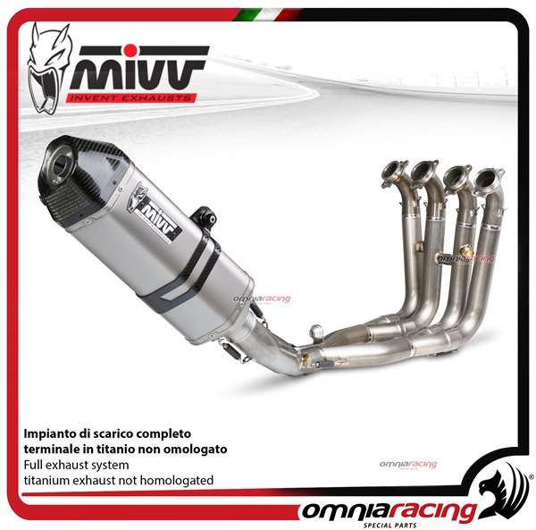 MIVV SPEED EDGE full exhaust system not homologated titanium for BMW S1000RR 2010>2014