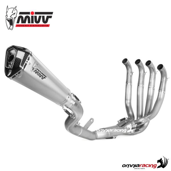 Full exhaust system stainless steel DELTA RACE Mivv racing for Kawasaki ZX10R ninja 2016>2023