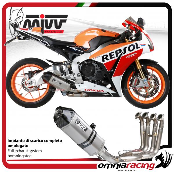 MIVV SPEED EDGE impianto di scarico completo racing in acciaio per HONDA CBR1000RR 2014>2016