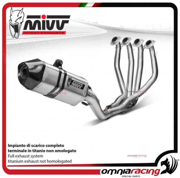 MIVV SPEED EDGE impianto di scarico completo racing in acciaio per KAWASAKI ZX6R 2009>2016