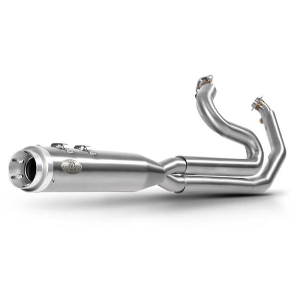 RedThunder complete exhaust racing sandblasted 2:1 Harley Davidson Softail M8 2018 UP