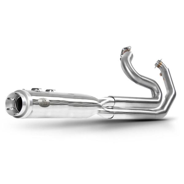 RedThunder complete exhaust short racing polished 2:1 Harley Davidson Touring 2009 UP