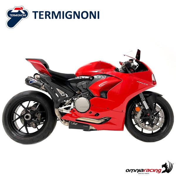 Termignoni D200 full exhaust system racing titanium slip-on WSS Ducati Panigale V2 2020-2023