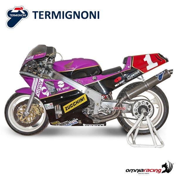 Termignoni ROUND full exhaust system in carbon racing for Honda VFR750R RC30 88>93