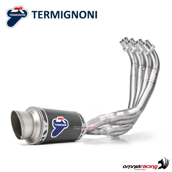 Termignoni GP Classic full exhaust system with carbon fiber slip-on racing for Honda CB650R 2019>