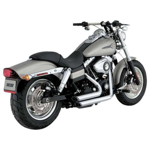 Vance&hines chromed full exhaust Shortshots 2:2 Harley Davidson Dyna Wide Glide 2006