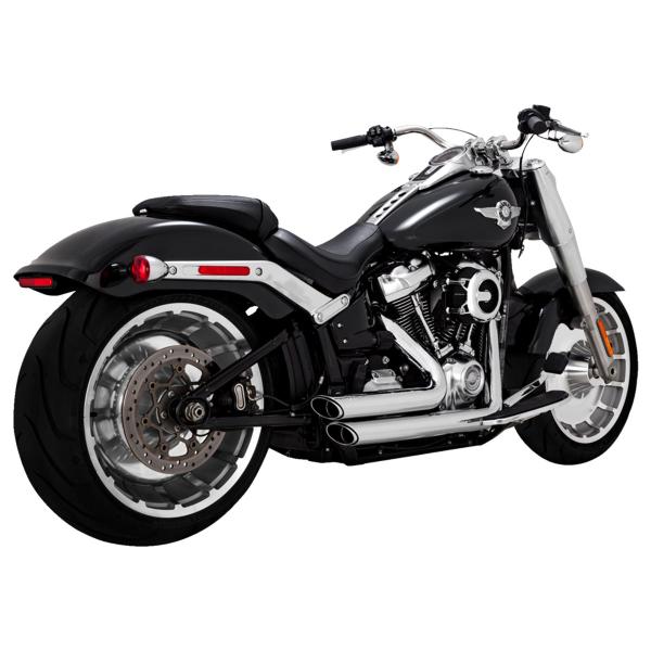 Vance&hines chromed full exhaust Shortshots 2:2 Harley Davidson Softail Fat Boy 107 2018-2019