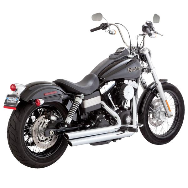 Scarico completo Vance&hines Big Shot cromato 2:2 Harley Davidson Dyna Street Bob Special 2014-2015