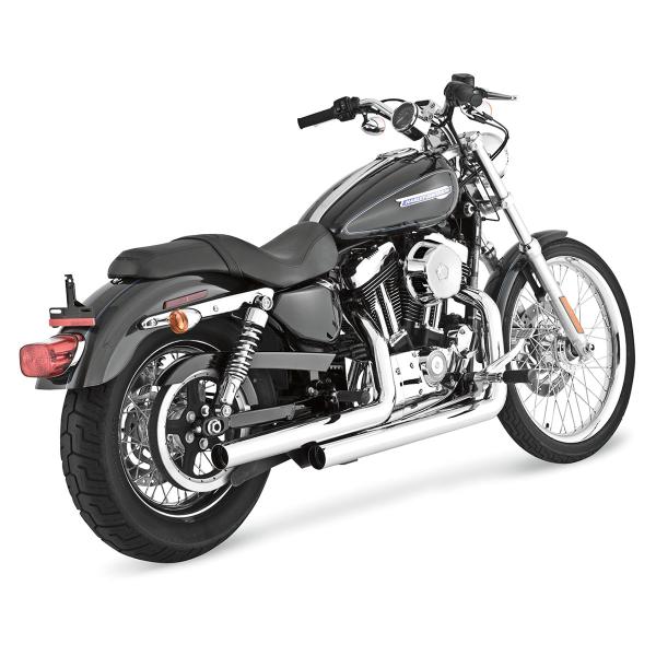 Vance&hines chromed full exhaust Straightshots 2:2 Harley Davidson XL1200 50th Anniversary 2007