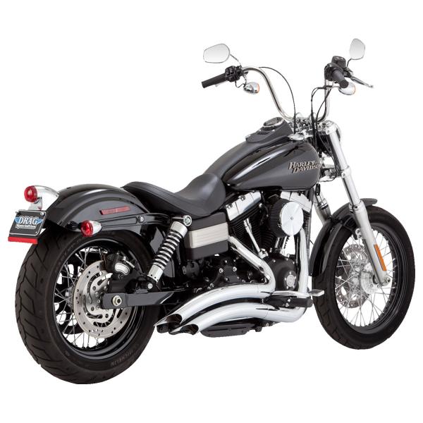 Scarico completo Vance&hines Big Radius cromato 2:2 Harley Davidson Dyna Low Rider 2007-2009